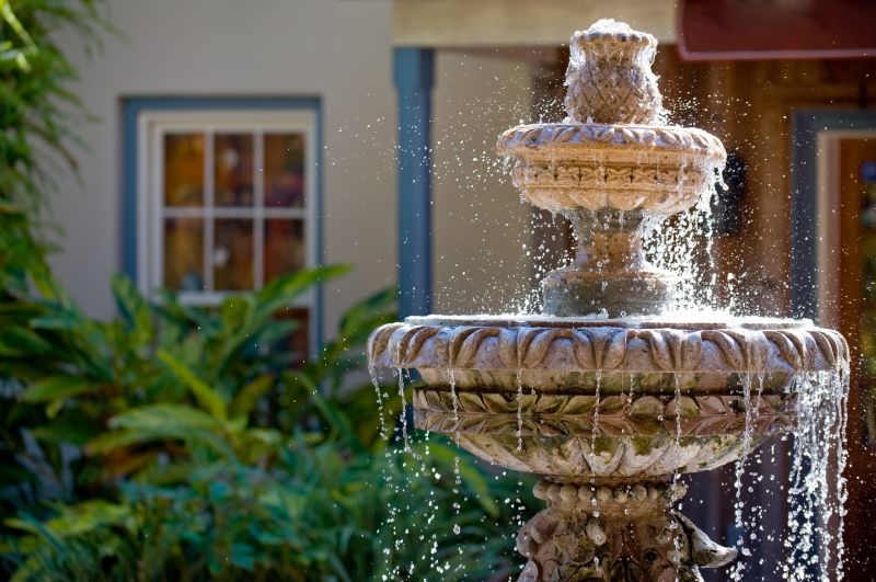 Garden Fountain Installation in Honolulu, HI